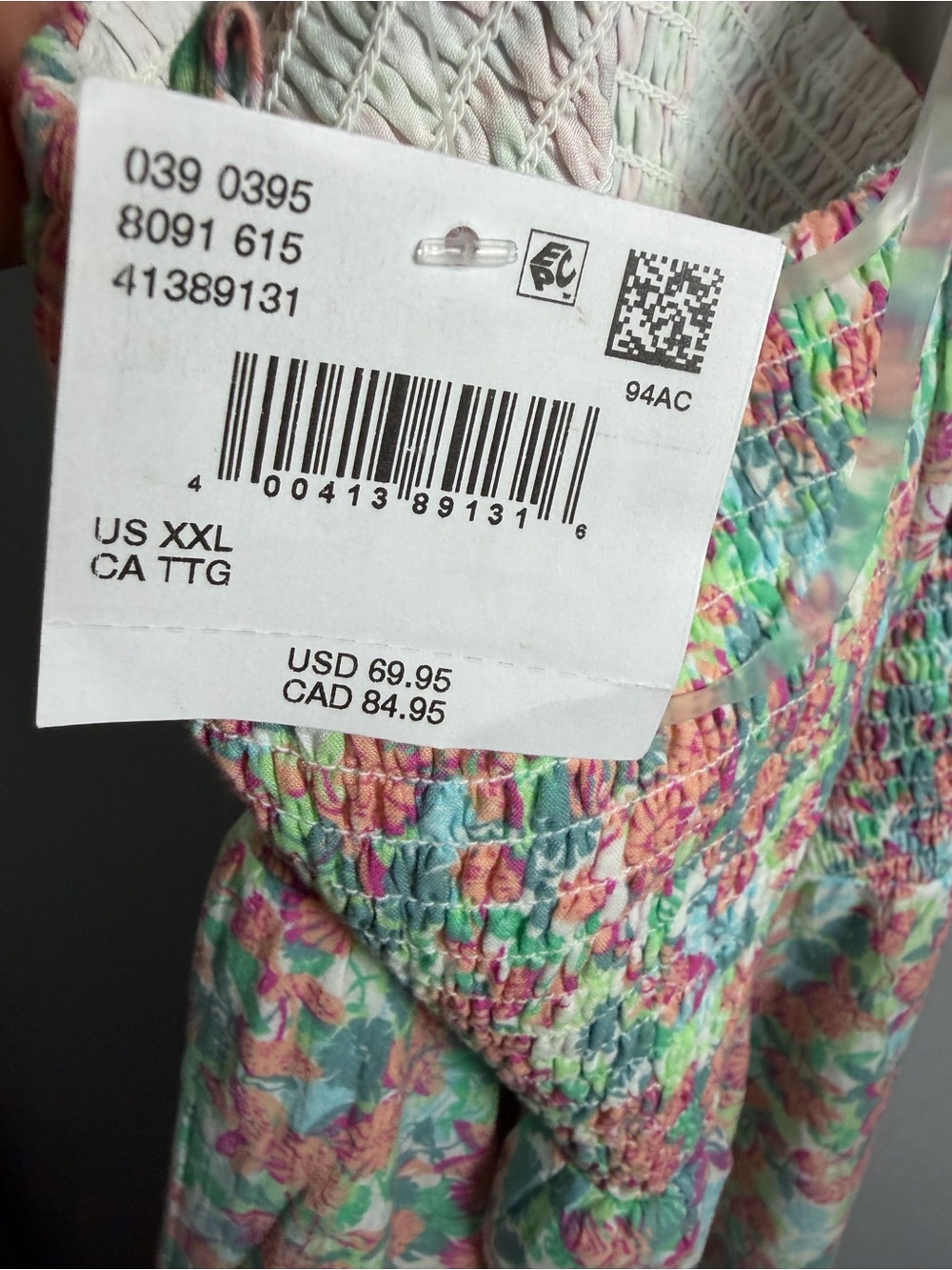 American Eagle Outfitters Floral Maxi Dress in Green and Pink - Picture 6 of 11